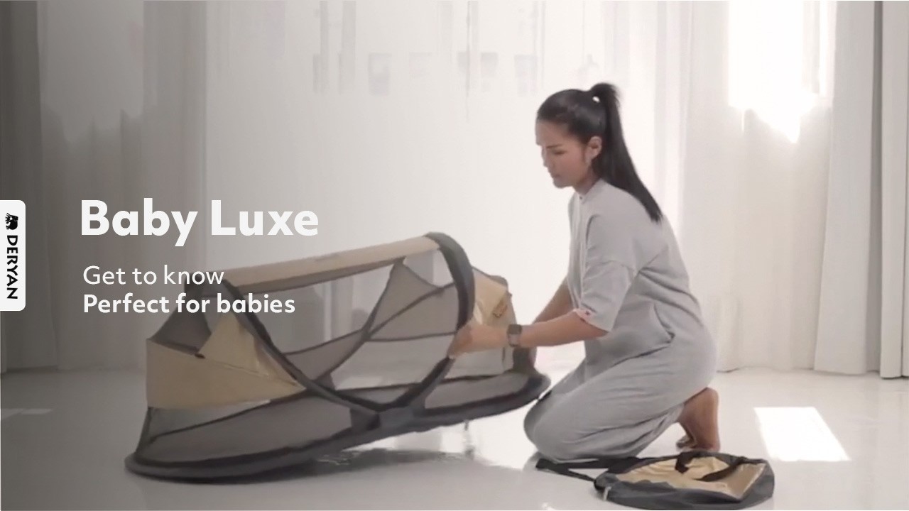 DERYAN Travel cot Baby Luxe - Best pop up travel cot - Beste campingbedje
