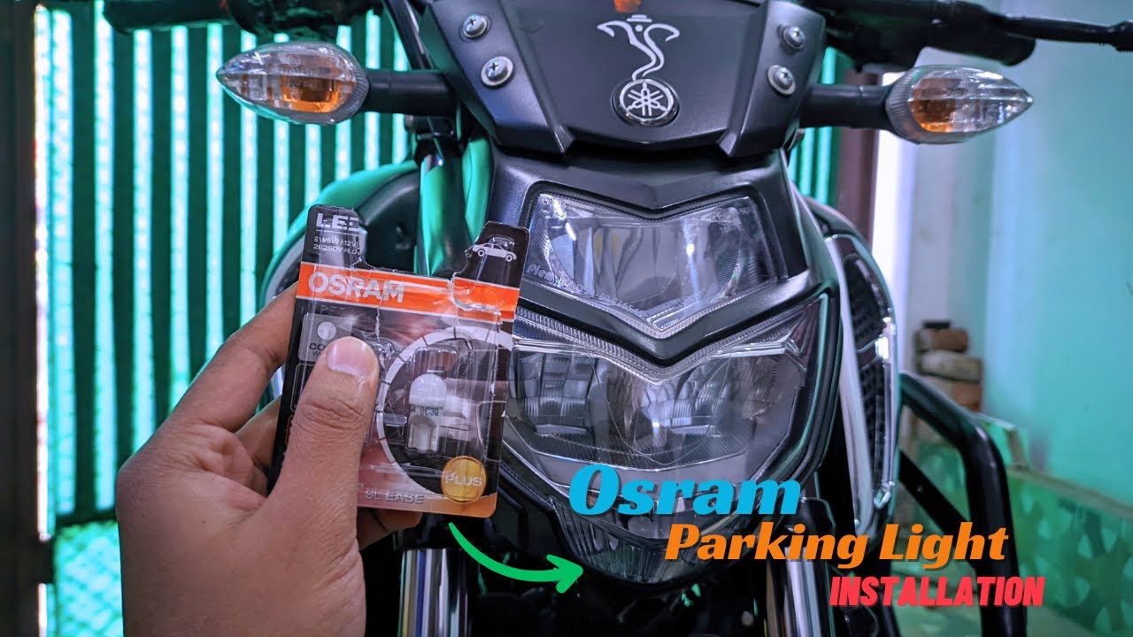 How To Install Pilot Lamp On Bikes | Installing Led Parking Lamp On FZ V3