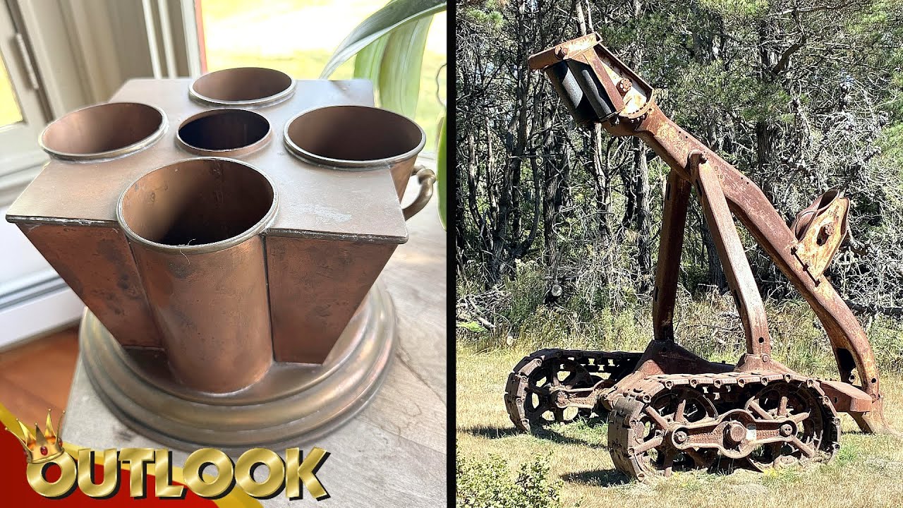 What's This MYSTERIOUS Thing Made Of Copper & Brass At A Thrift Shop And This Old Machine In A Park?