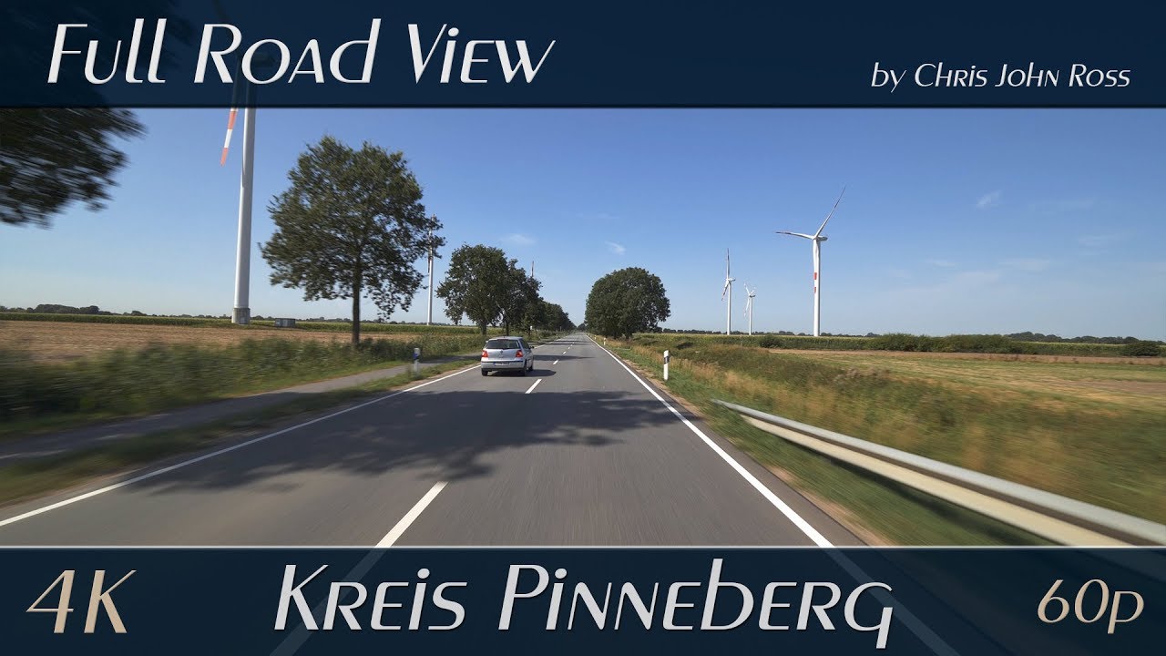 Elmshorn, Raa-Besenbek, Germany: Gerberstraße, Am Deich, Kruck, Altendeich, B431 - 4K (2160p/60p)