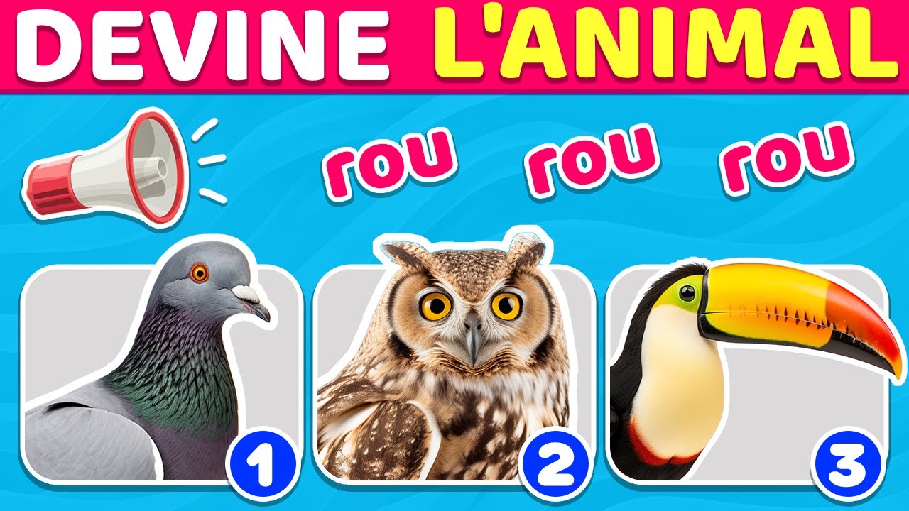 Sons mystérieux ! Pouvez-vous deviner l'animal ? 🕊️🔊