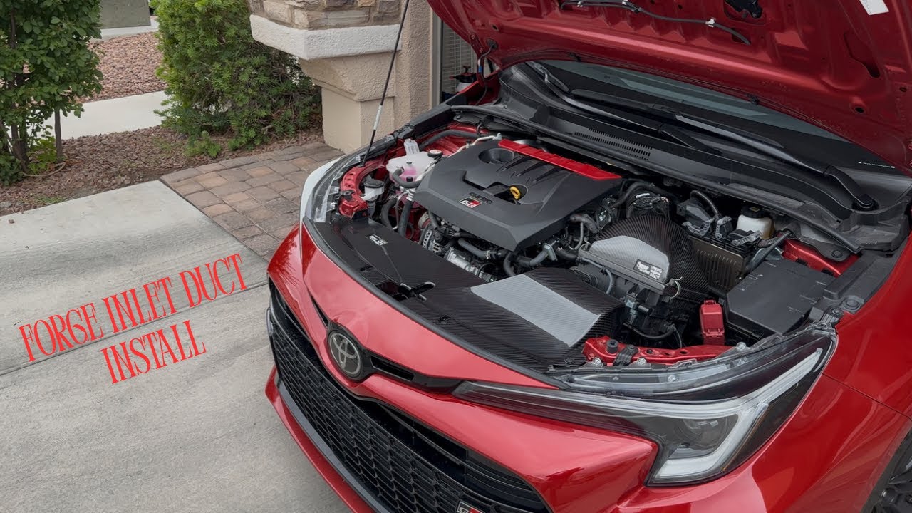Brand new Forge Inlet Duct for the GR Corolla! Louder and Quicker!