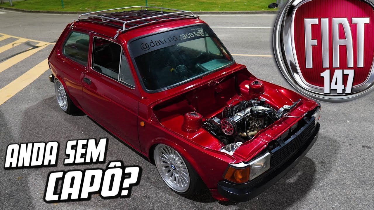 FIAT 147 COM RODAS DA BMW BANCOS DA DUSTER E COFRE LIMPO - A CEREJA CARIOCA NA CENA! #RIO7