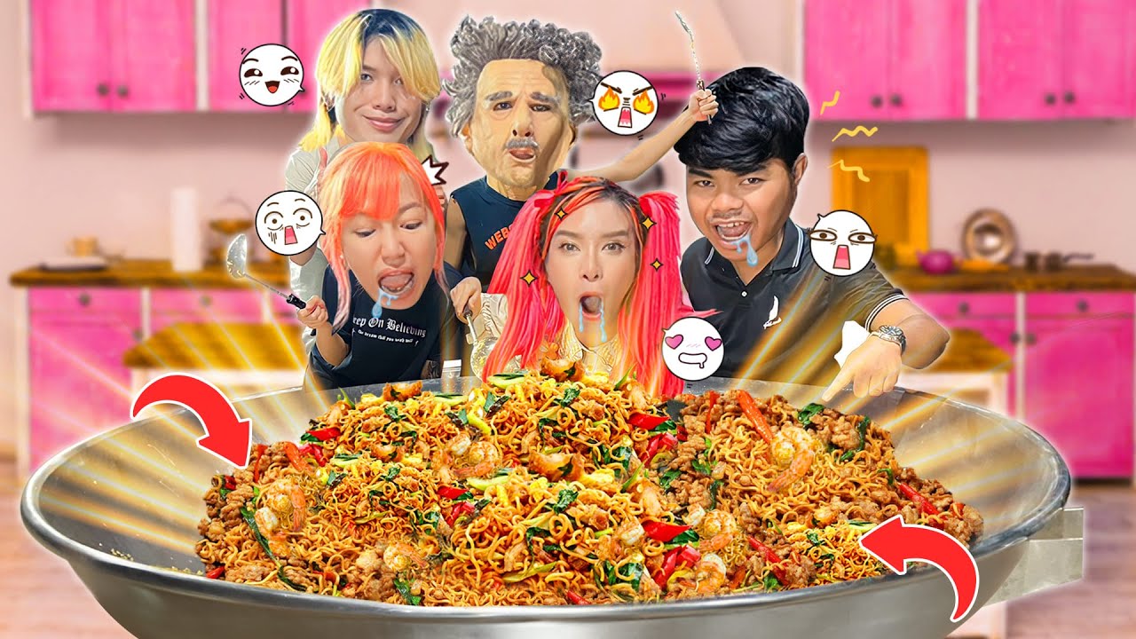ผัดมาม่ายักษ์อาเมย์!! (แกล้งทำให้อาอู๋กินตอนตี2 55555!)