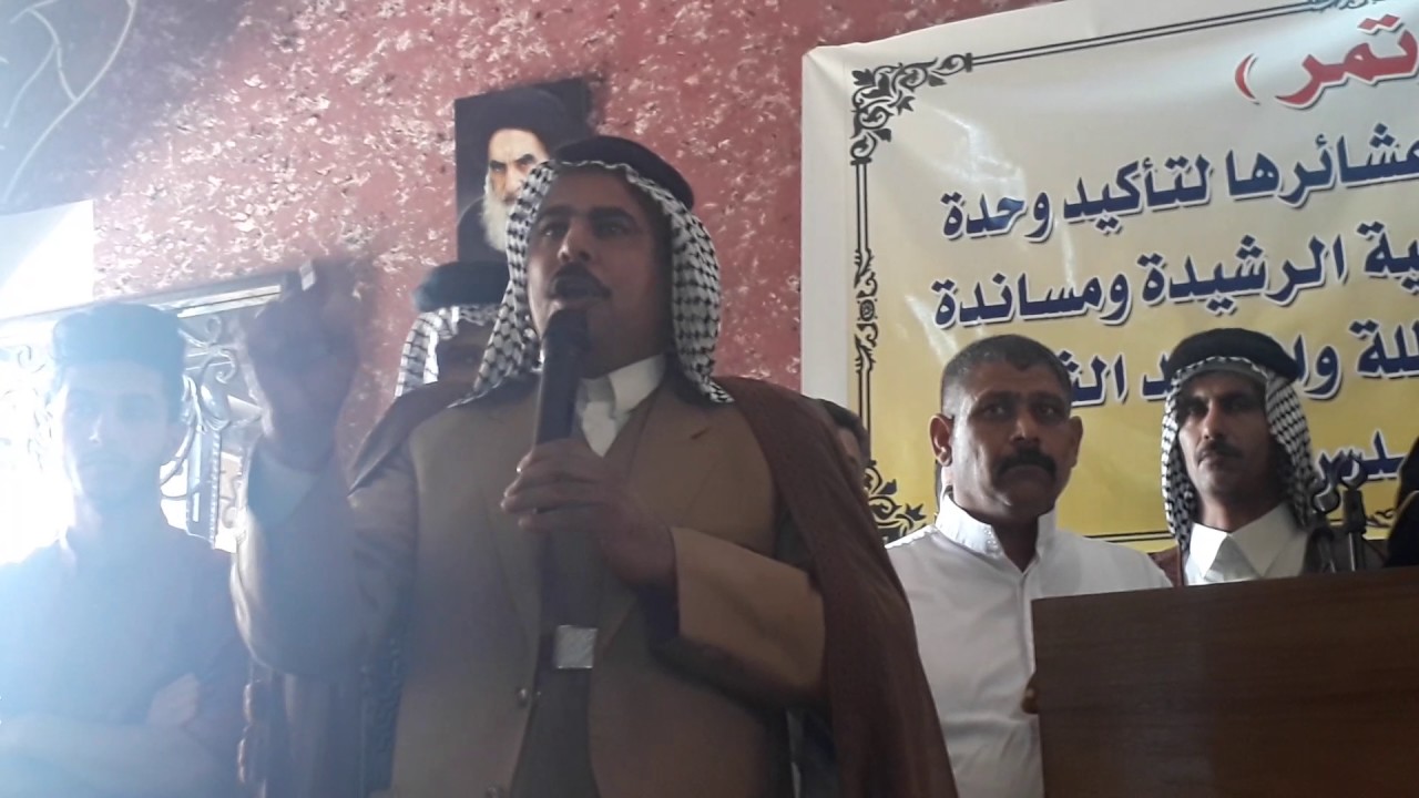 كلمه الشيخ ابو سرمد السعيدي في مؤتمر السعيد الذي قام في مضيف الحميدات بخصوص تأكيد وحده القبيله