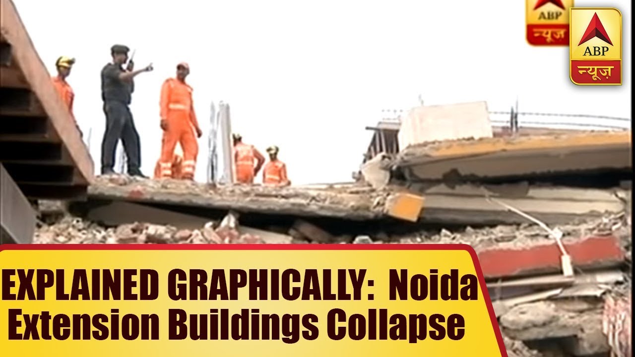 EXPLAINED GRAPHICALLY: Timeline Of Noida Extension Buildings Collapse | ABP News