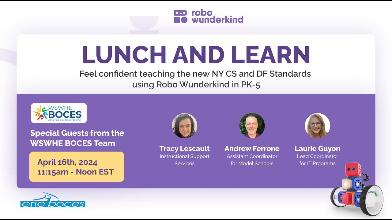 Feel confident teaching the new CS and DF standards by using Robo Wunderkind in PK-5.