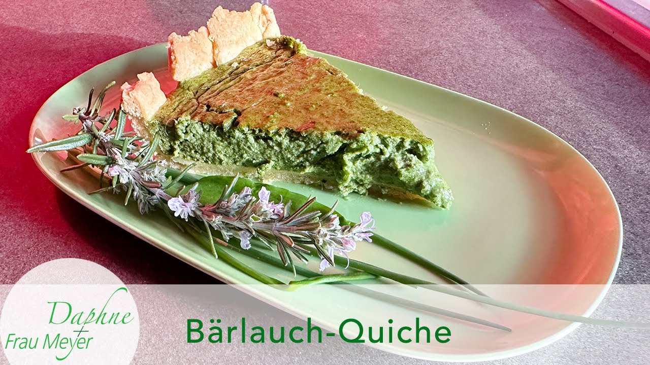 Frühlingsfrische Bärlauch-Quiche #bärlauch #bärlauchrezept #daphneundfraumeyer #daphnedeluxe