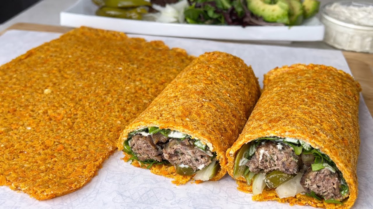 Amazing 2-Ingredient Carrot Flatbread You Can Make in 5 Minutes (Gluten-Free) 🥕