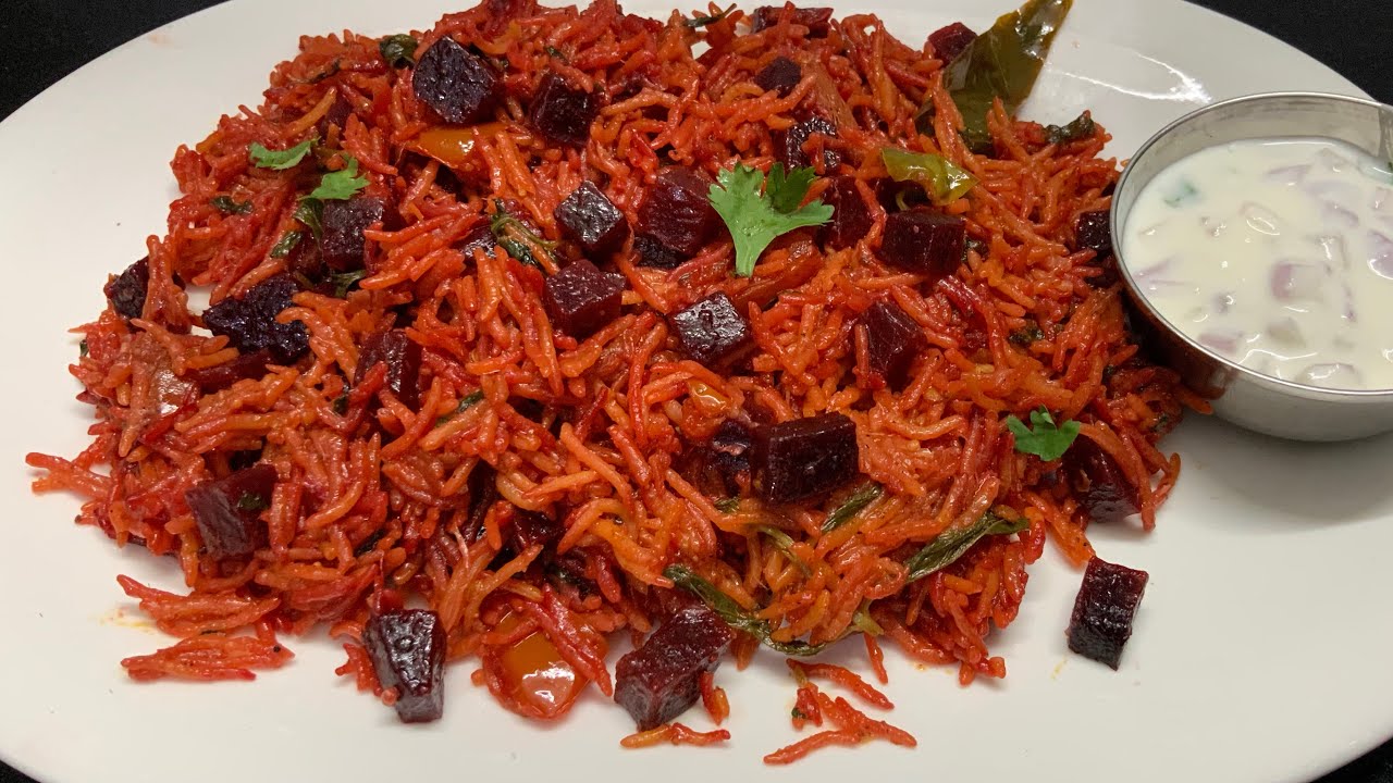 பீட்ரூட் சாதம் இப்படி செஞ்சு அசத்துங்க😋/Beetroot rice recipe in tamil/Beetroot pulao/lunchbox recipe