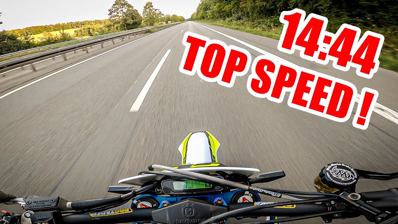 Husqvarna FE 450 SUPERMOTO TOP SPEED / GPS