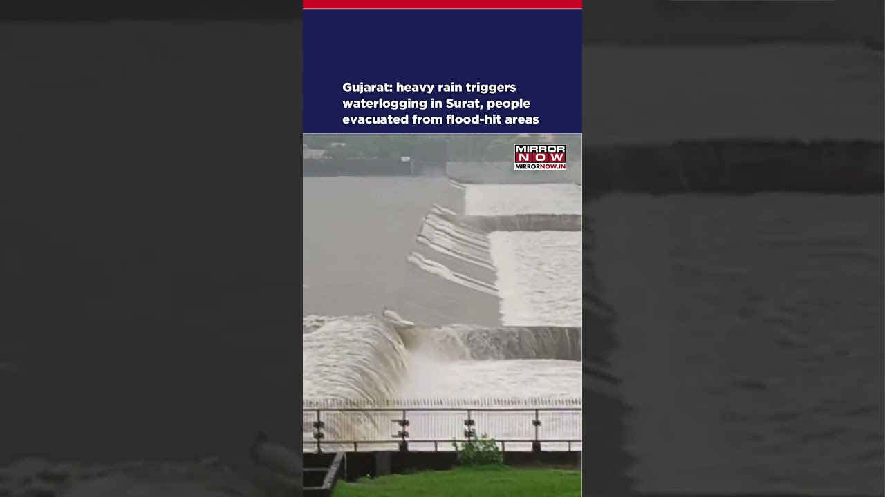 Gujarat: Heavy Rain Triggers Waterlogging In Surat, People Evacuated From Flood-Hit Areas #shorts
