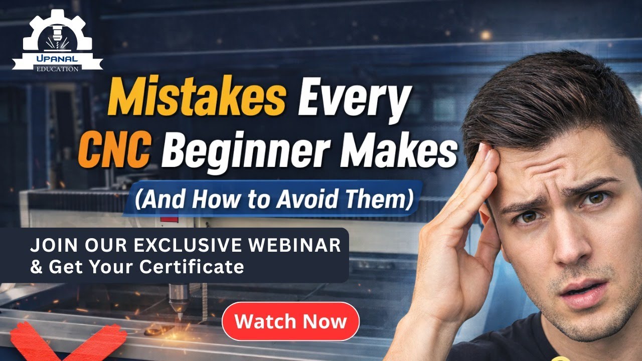 Mistakes That Every CNC Beginners Make.#uapanal #cnc #vmc #upanaleducation #livestream #solidcam