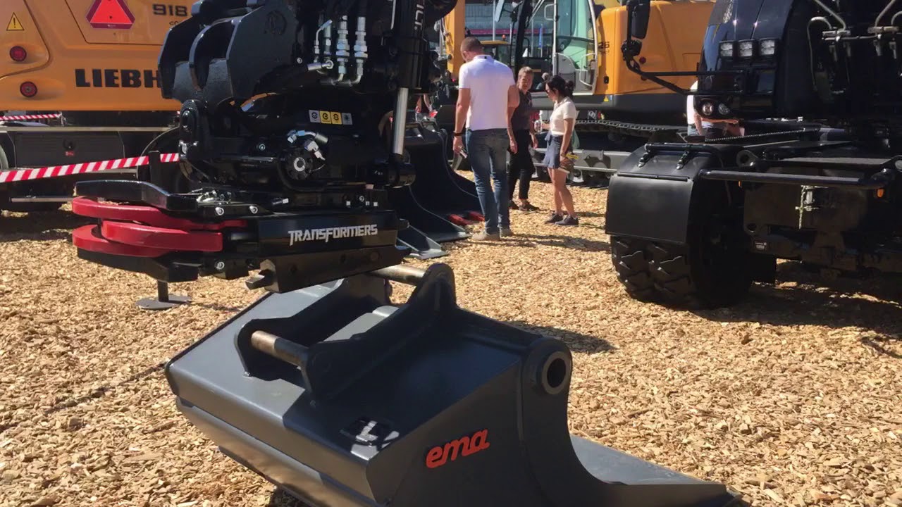 Stunning Black “Pimped” Liebherr A 914 Compact rubber duck in Sweden