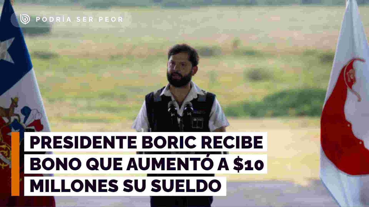Presidente Boric recibe bono por cumplimiento de metas que aumentó a $10 millones su sueldo