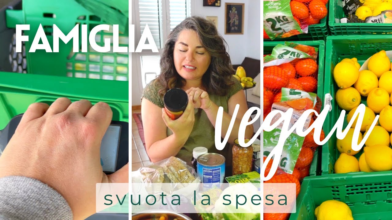 Svuota la Spesa VEGAN | cosa compro per la mia famiglia di 4 | spesa settimanale al supermercato