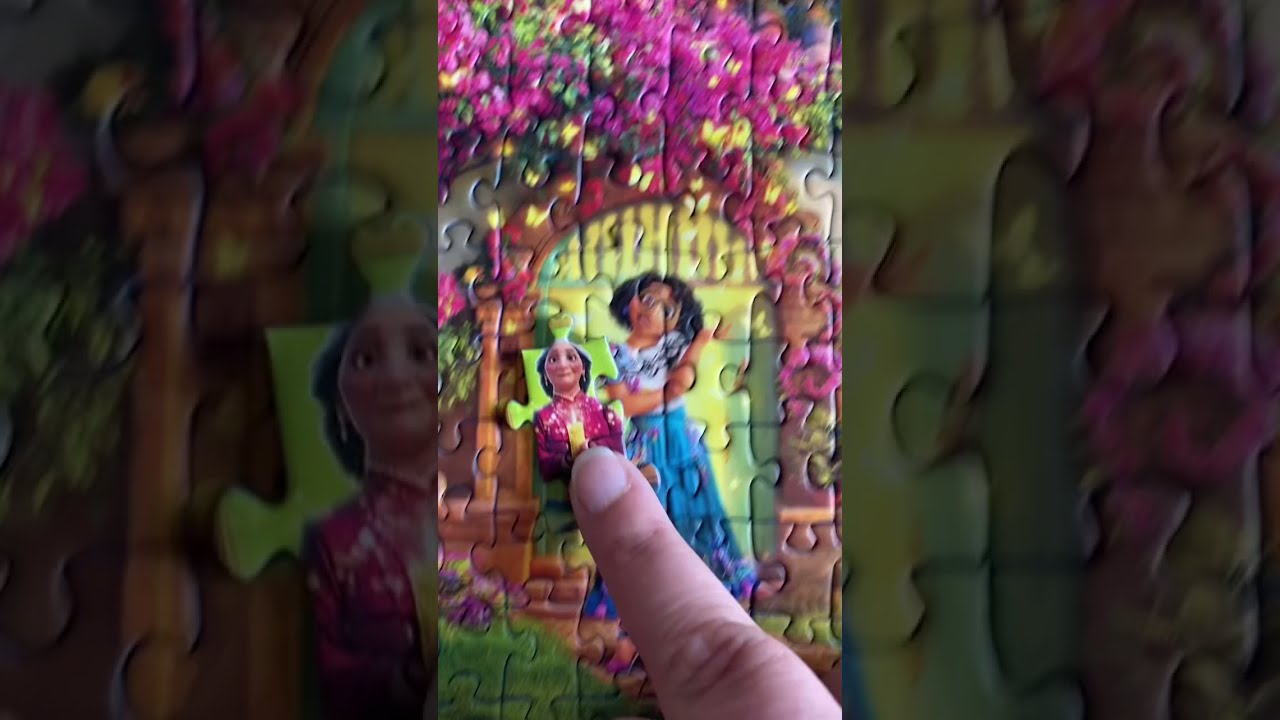 Encanto Family Madrigal all under one roof in a jigsaw delight. Join Mirabel as she sings about it