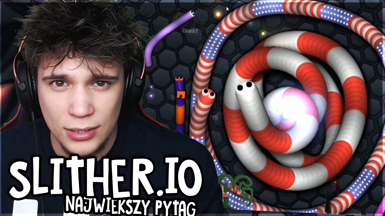 NAJWIĘKSZY PYTĄG ( ͡° ͜ʖ ͡°) - Slither.io #2 [PL]