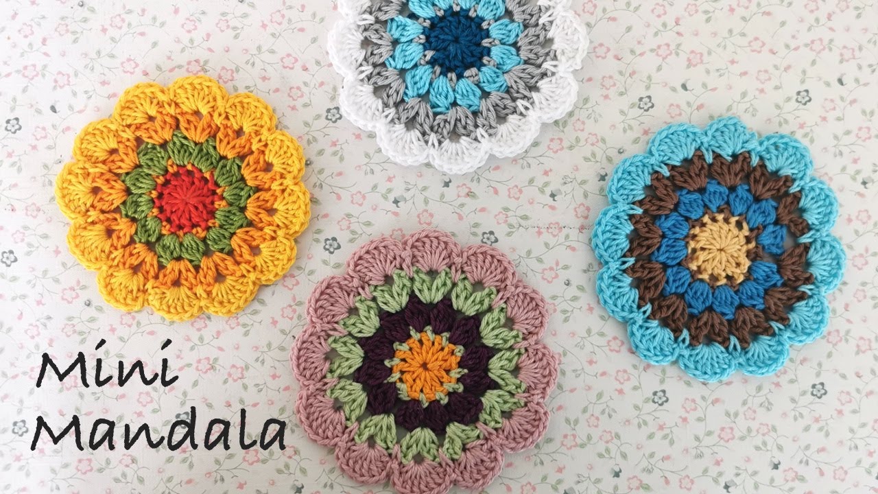 Mini Mandala Untersetzer h&auml;keln