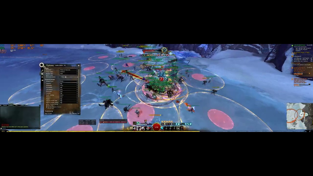 Guild Wars 2 - Ryzen 9800x3D - Svanir Shaman Chief - FPS Test