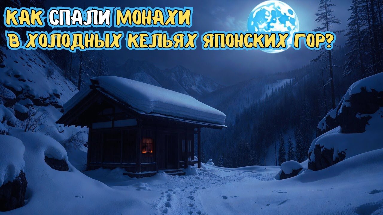 Зимние ночи в японских горах: как монахи сохраняли тепло 🌙 История для сна