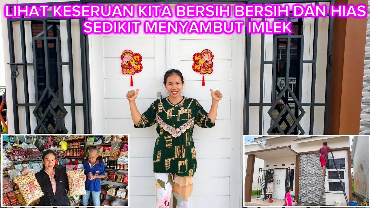 PERGI BELI BARANG PESANAN TEMAN ONLINE LANJUT BERSIH BERSIH DAN HIAS SEDIKIT MENYAMBUT IMLEK