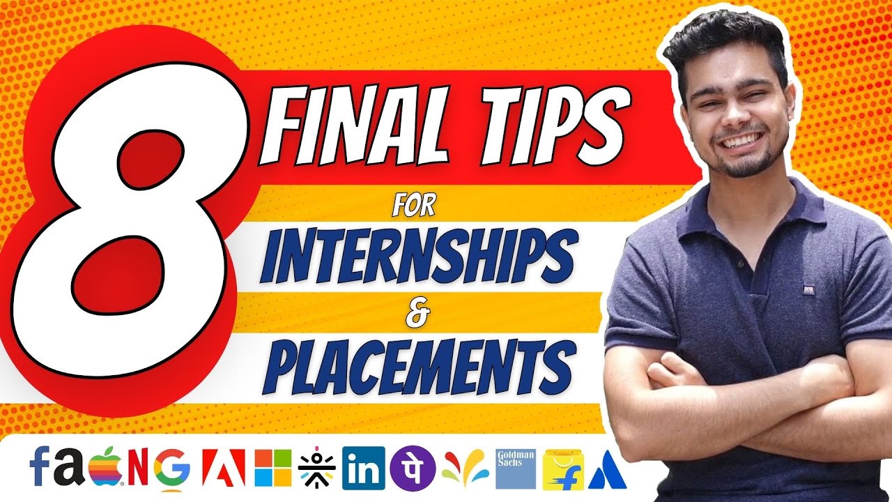 8 Final Tips for Internships & Placements! 🔥💯 | 🌟 Must Watch! 🌟 | Important Insights ❤️