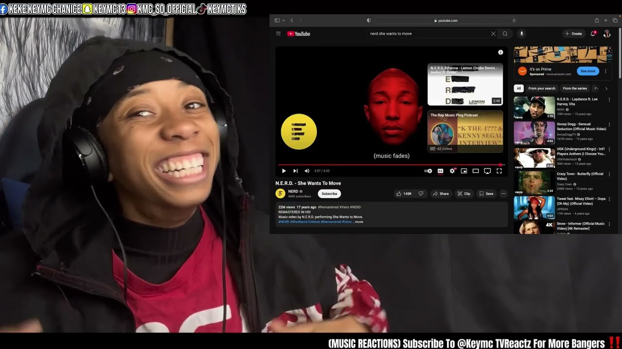 N.E.R.D SHE WANTS TO MOVE &ldquo;Shake It Up Girl&rdquo; REACTION 🔥🔥🔥