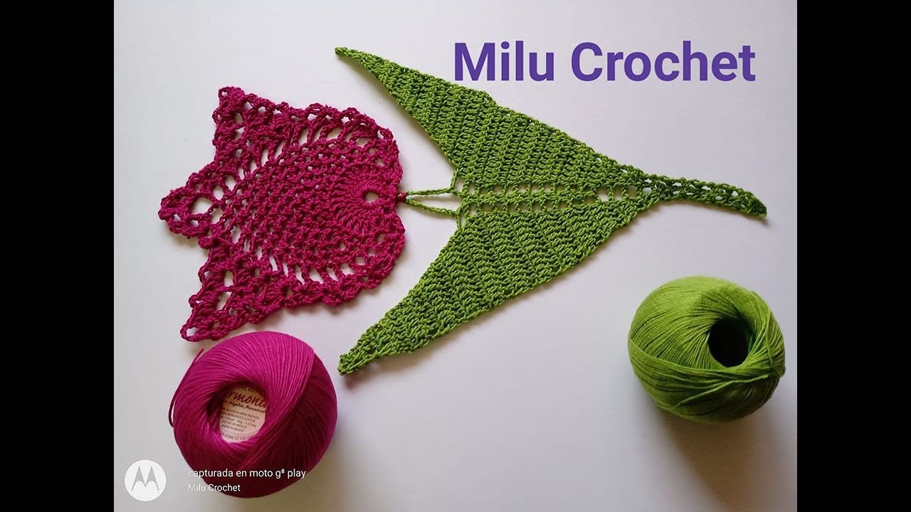 COMO TEJER UN TULIPAN A CROCHET (APLICACION)