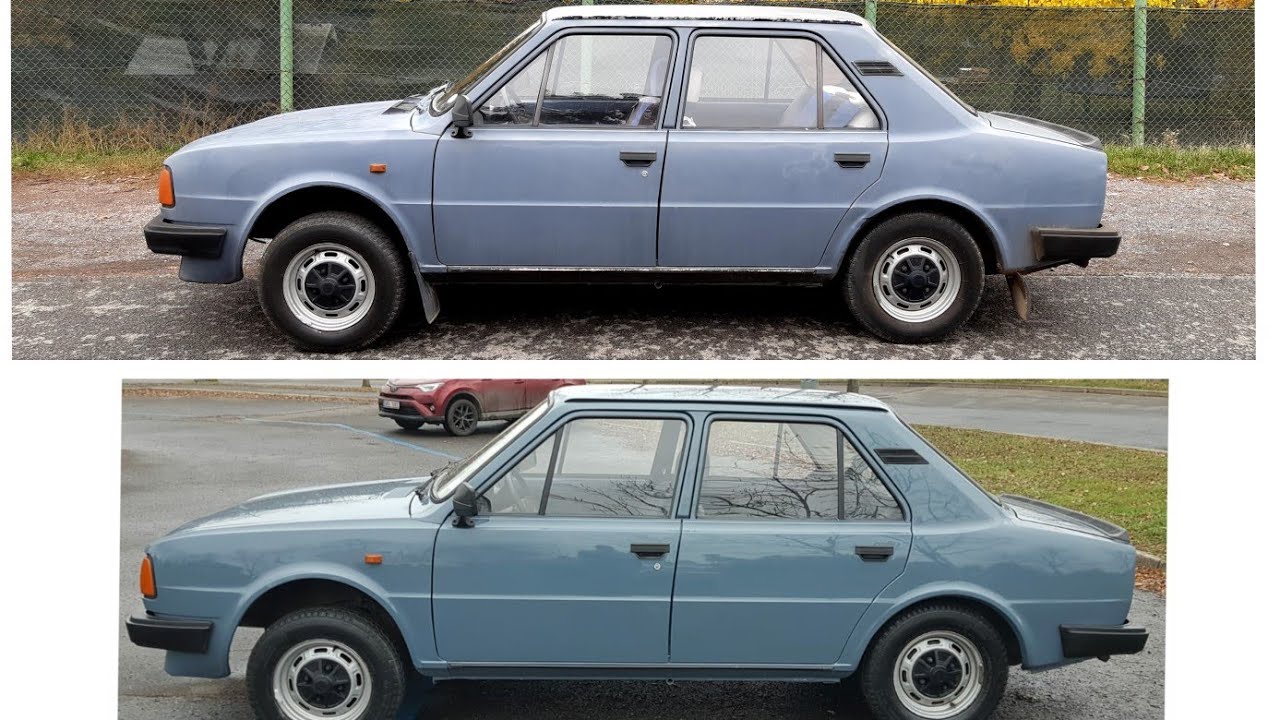 Škoda 120 šedá, nový lak 2. díl