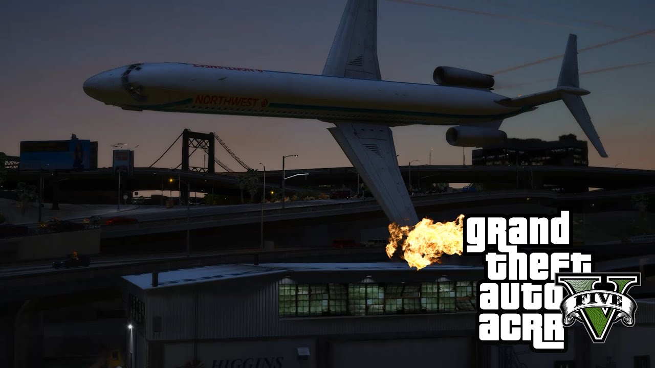 GTA V: Air Crash Reconstruction & Recreation | Northwest Airlines Flight 255