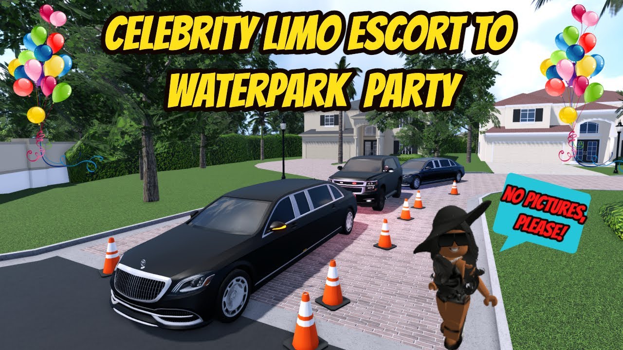 Southwest, Florida Roblox l Celebrity Limo Escort Water Park Party RP