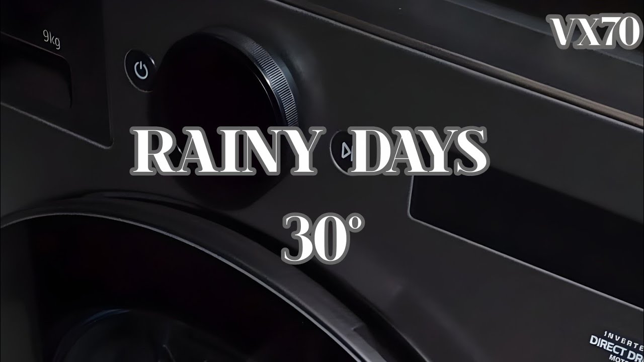 LG VX70 #washingmachine Rainy Days 30° Heavy Soil 1000rpm #asmr #laundry 