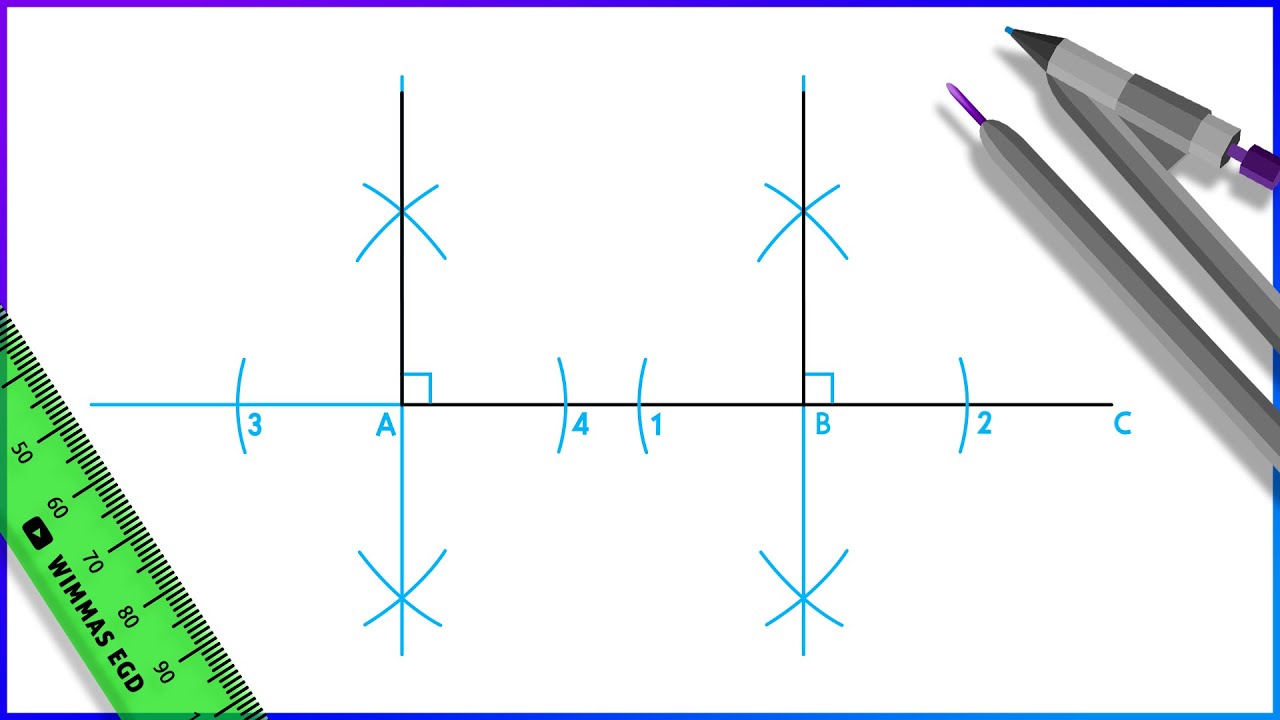 How to draw a Perpendicular line.