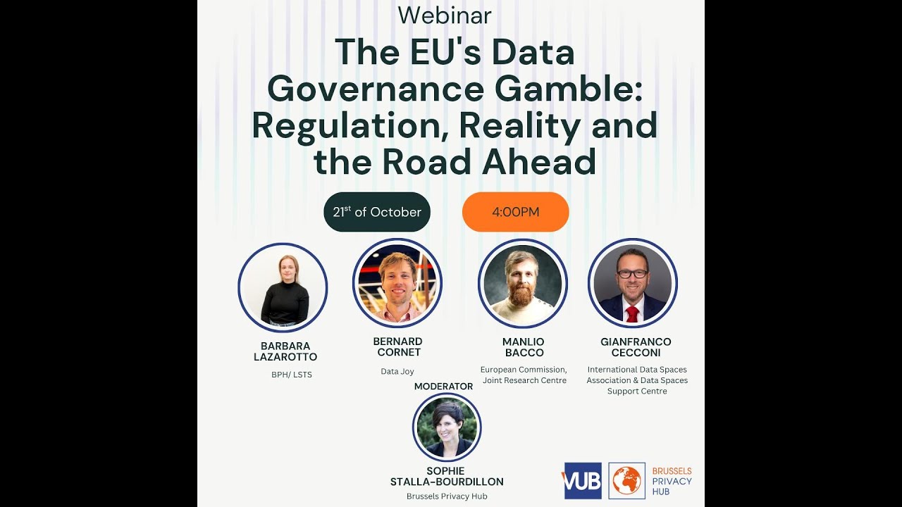 Webinar: The EU&rsquo;s Data Governance Gamble Regulation, Reality and the Road Ahead