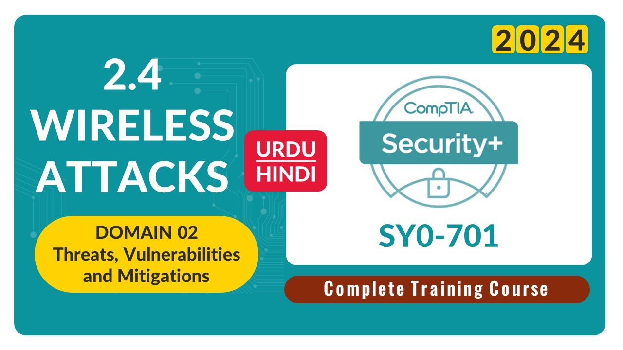 Wireless Attacks - CompTIA Security+ SY0-701 - 2.4