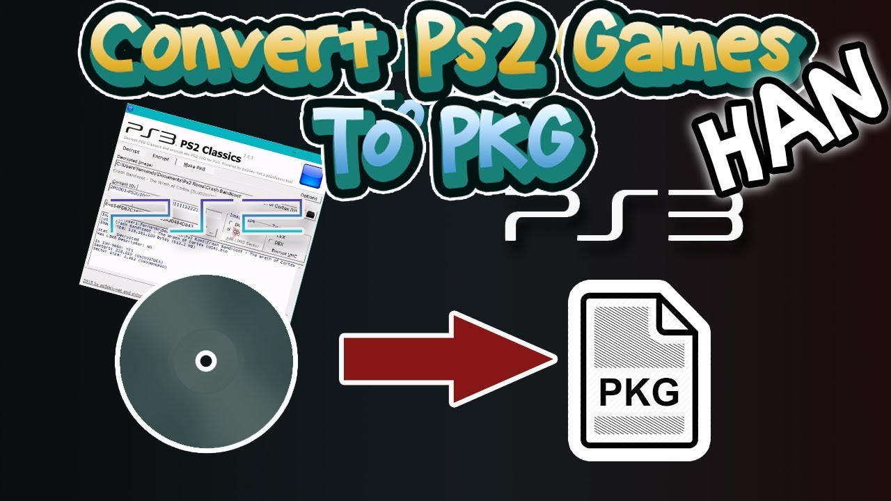 HOW to CONVERT PS2 ISO/BIN to PS3 PKG for [HAN]