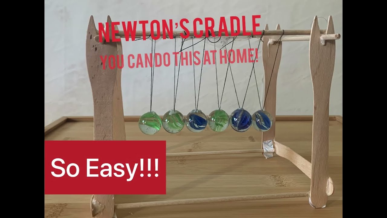 Newton&rsquo;s Cradle || Science Experiment || Do It Yourself || Easy Science