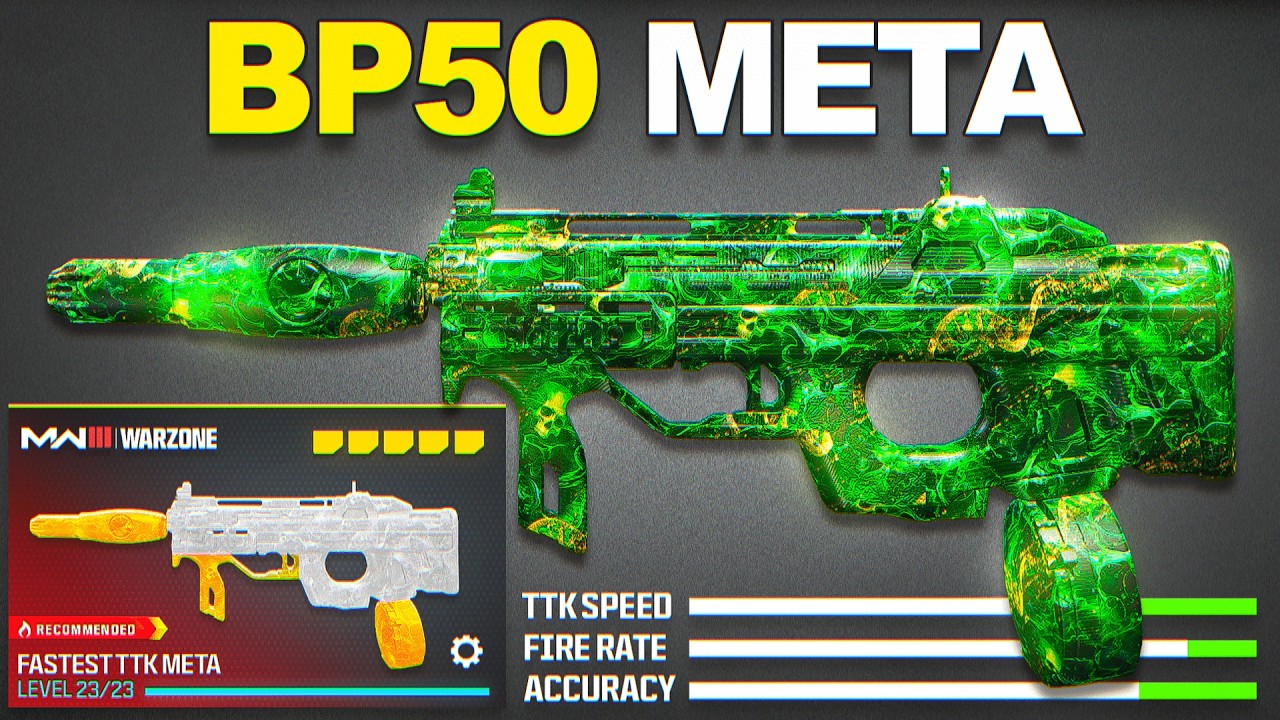 this BP50 LOADOUT is META in WARZONE 3! 😮 FASTEST TTK AR (Best BP50 Class Setup) - MW3