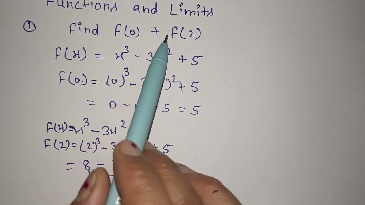 Limits and functions 