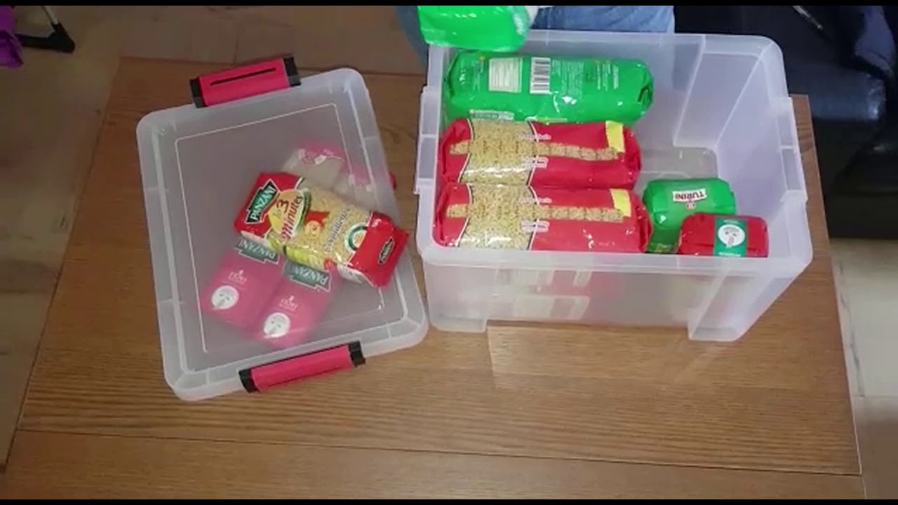 Stock alimentaire en appartement première partie