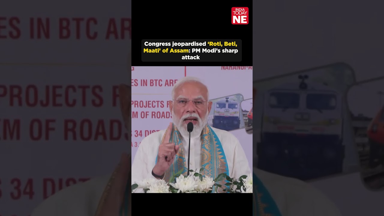 Congress jeopardised &lsquo;Roti, Beti, Maati&rsquo; of Assam: PM Modi&rsquo;s sharp attack