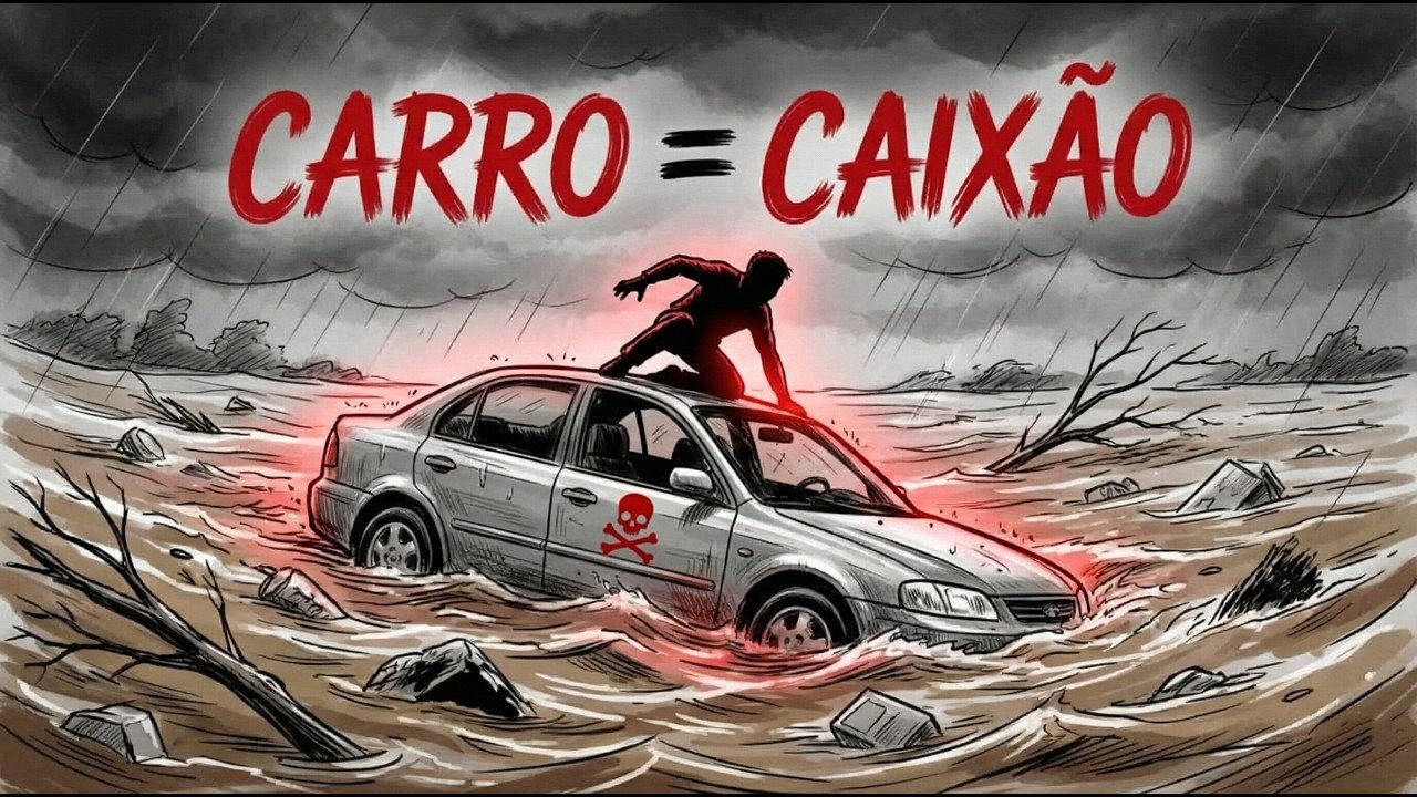 ENCHENTE RELÂMPAGO: CARRO = CAIXÃO (Saia Antes de Flutuar)