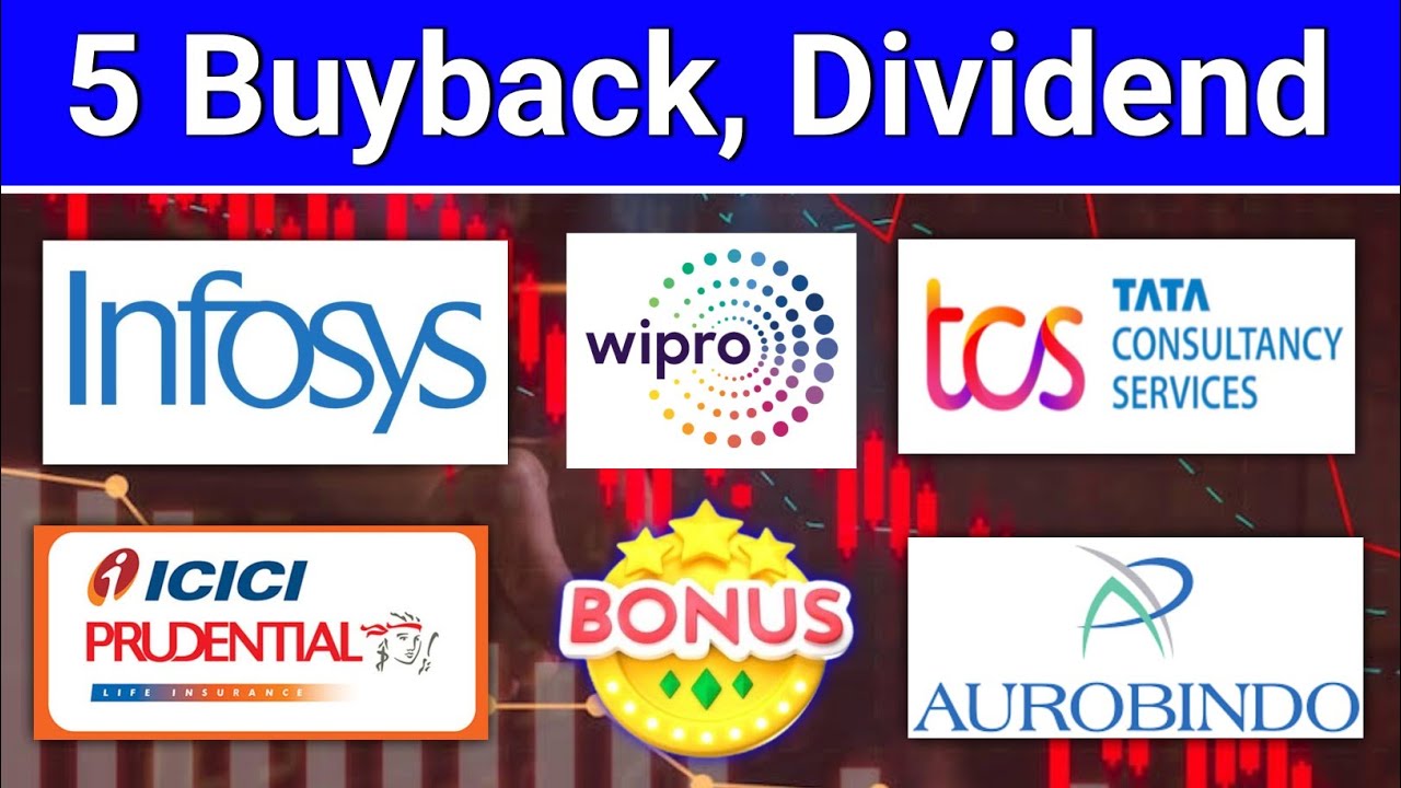 TCS Share. Wipro Share. Infosys. Aurobindo Pharma. Buyback घोषणा? Bonus Dividend. ICICI Pru