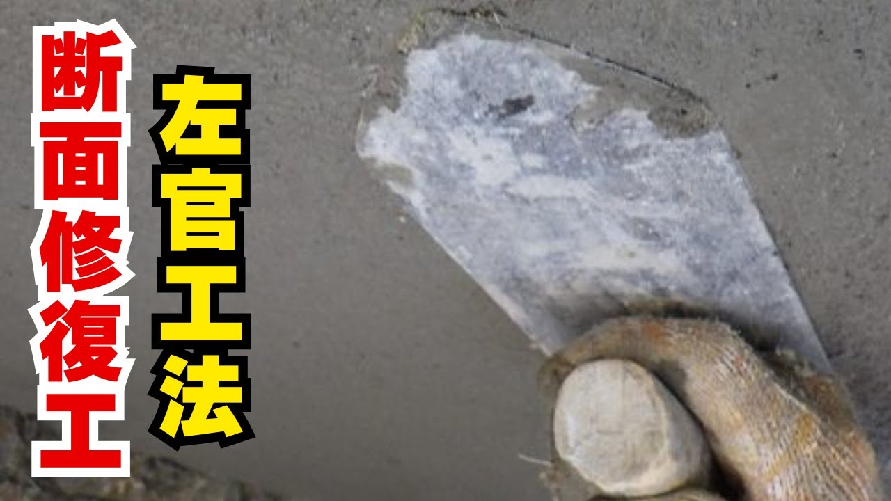 【職人技】ボロボロの橋が蘇る！左官工法による断面修復工