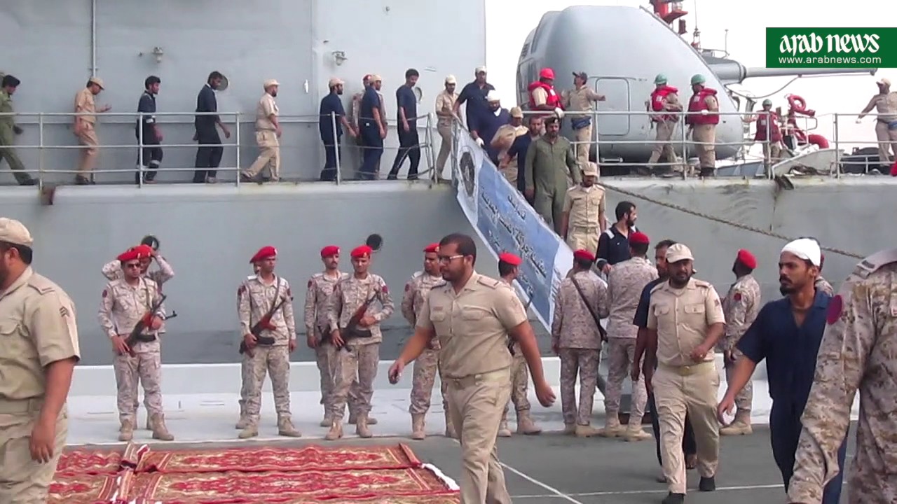 Saudi frigate hit by Houthi terror attack returns to Jeddah base