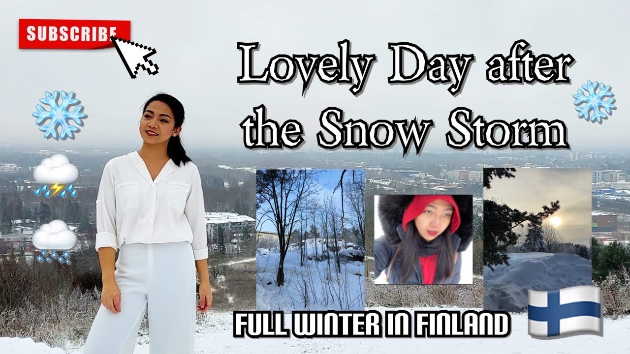 WINTER STORM in HELSINKI || JANUARY WINTER  in FINLAND