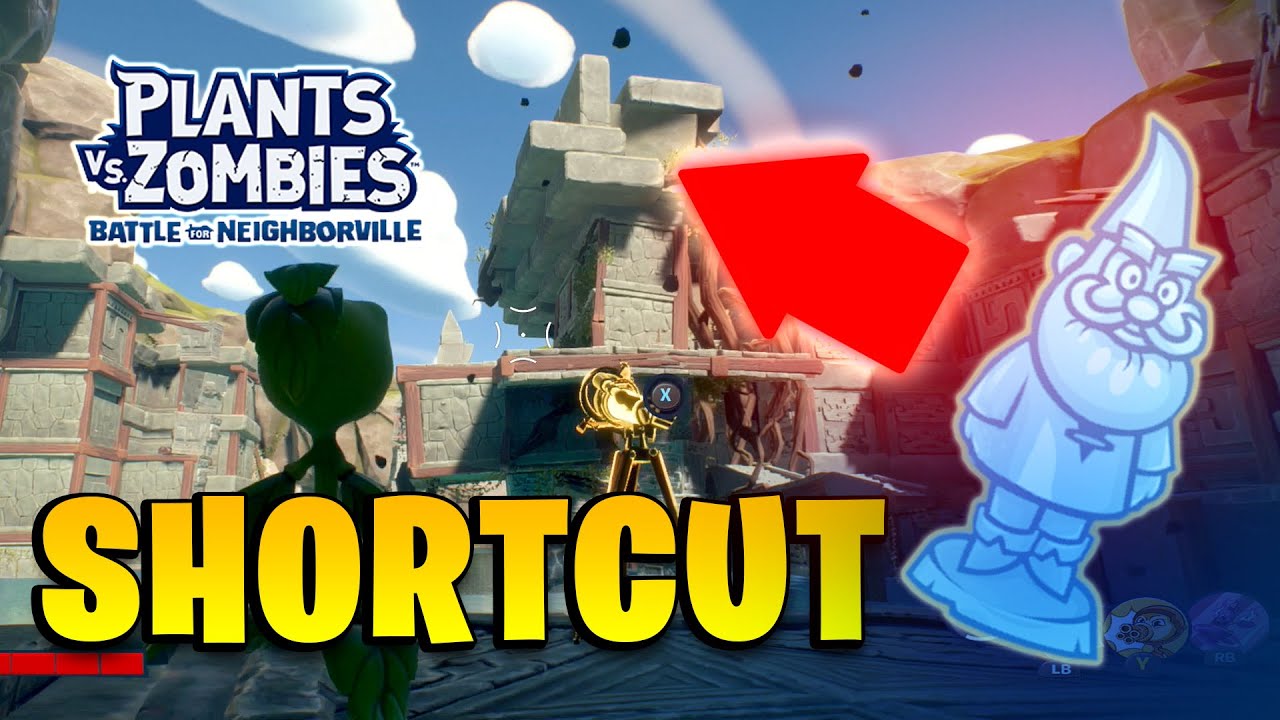 Diamond Gnome SHORTCUT Jumping Puzzle Plants Vs Zombies: Battle for Neighborville
