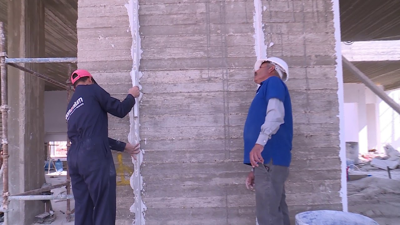 Momentum Thermal Insulation Plaster Applicaiton Video Arabic version.