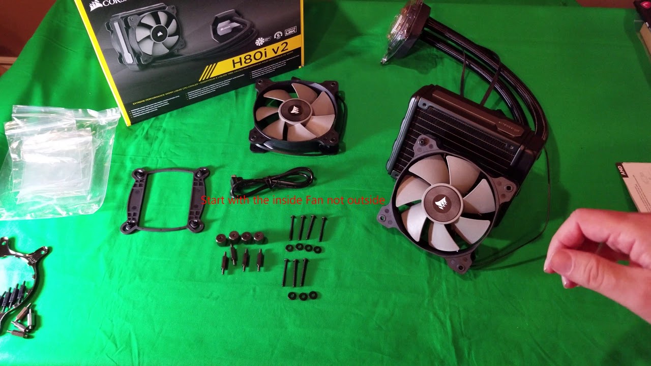 Corsair H80i v2 RGB Unboxing & Install to Intel I5-7400 CPU
